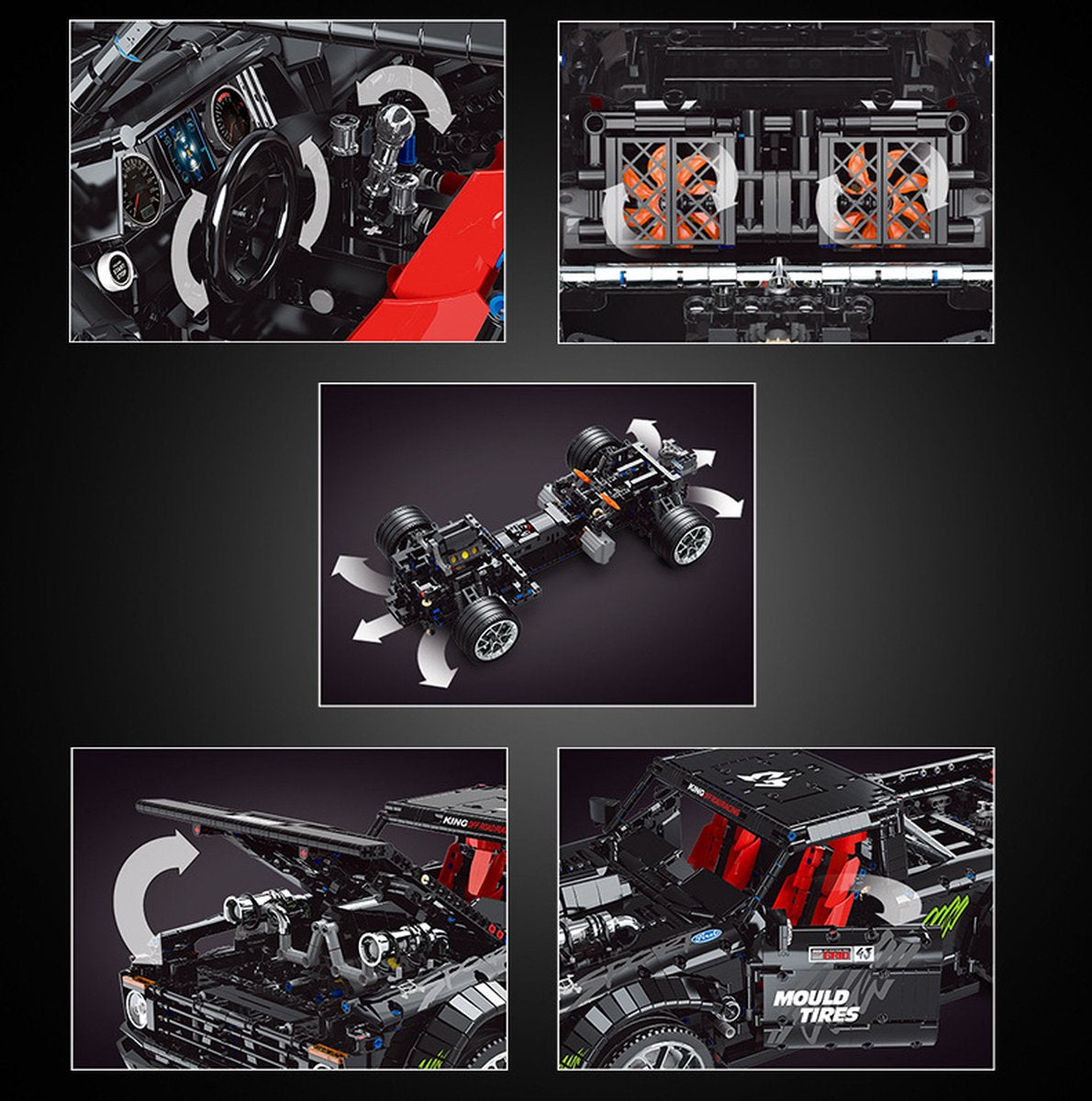 Stanced Pickup Truck 3695PCS