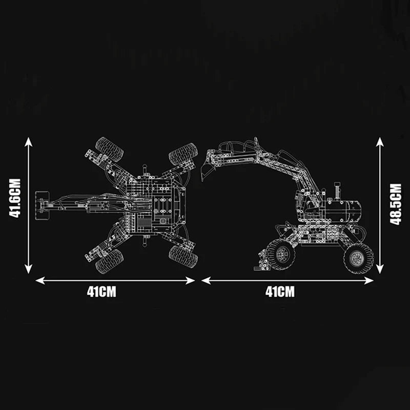 All Terrain Excavator 1392PCS