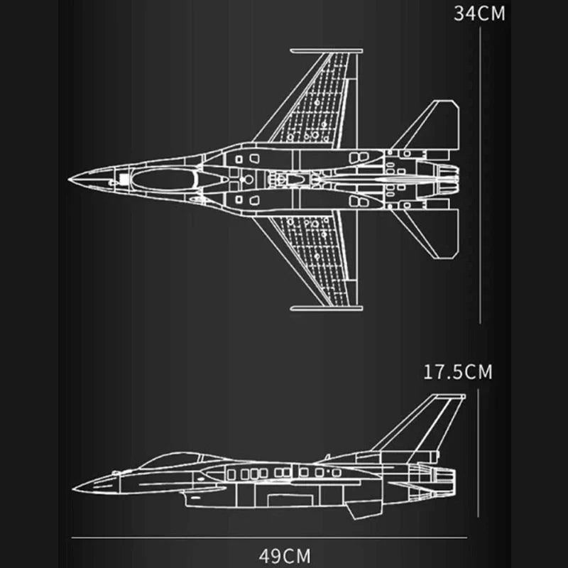 F16  Fighter Plane 1427PCS