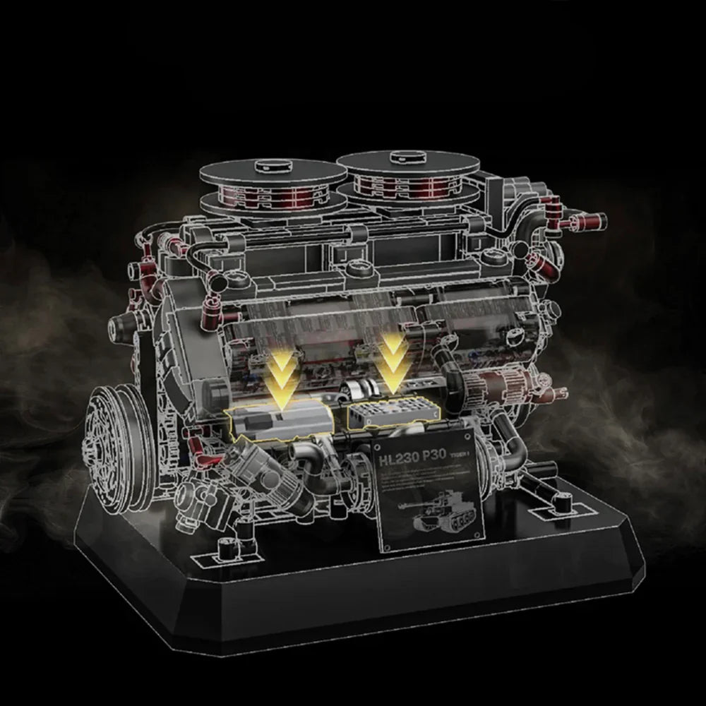 The Ultimate German V8 Tank Engine 1235PCS