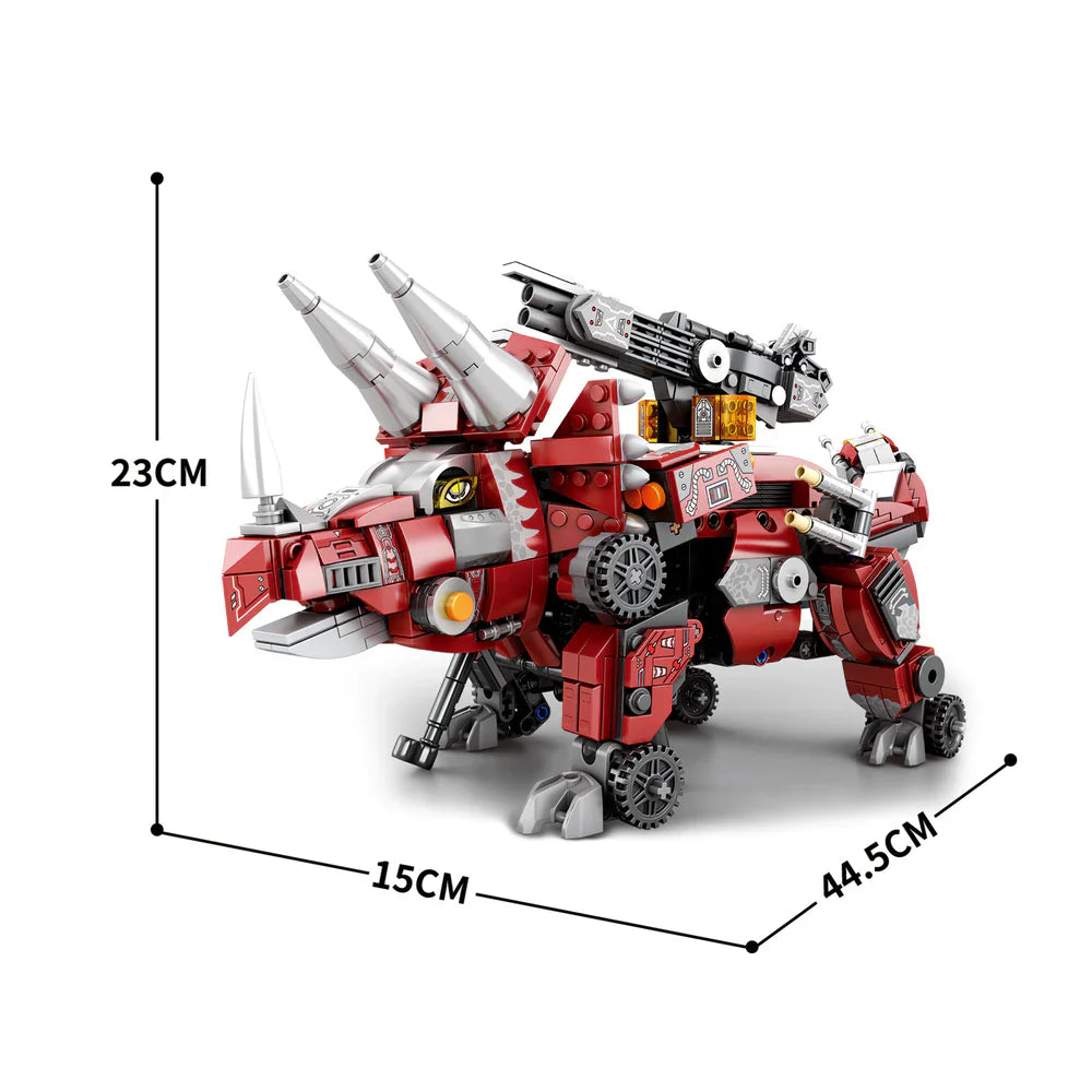 Cyber Triceratops Futuristic Dinosaur 934PCS