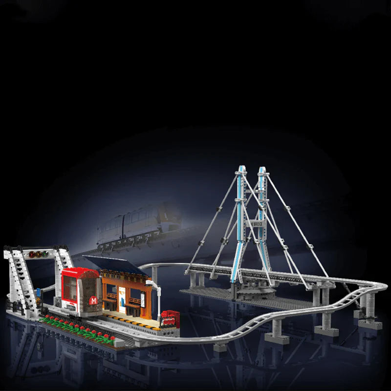 Electric Train Railway Track 1488PCS