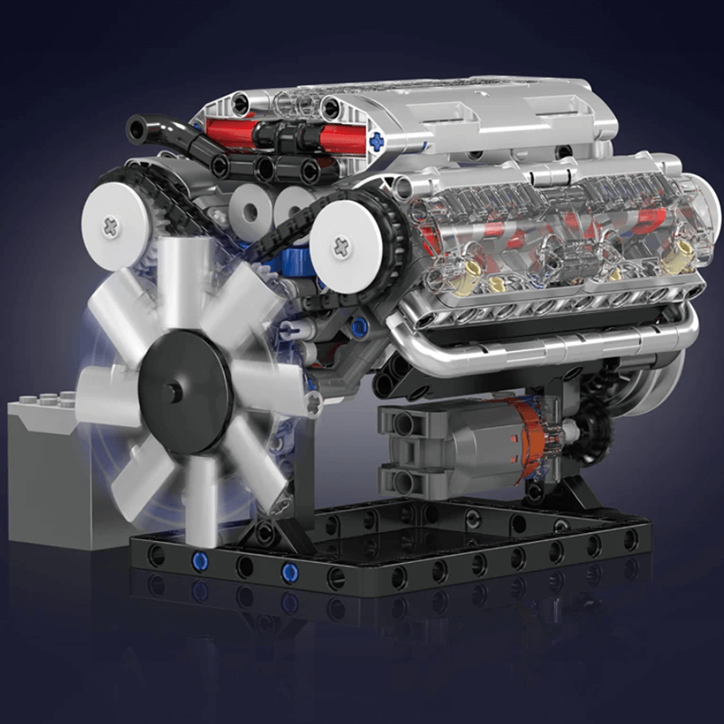 V8 Engine 534PCS