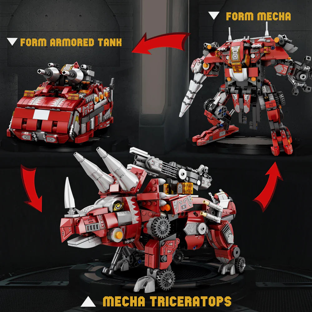 Cyber Triceratops Futuristic Dinosaur 934PCS