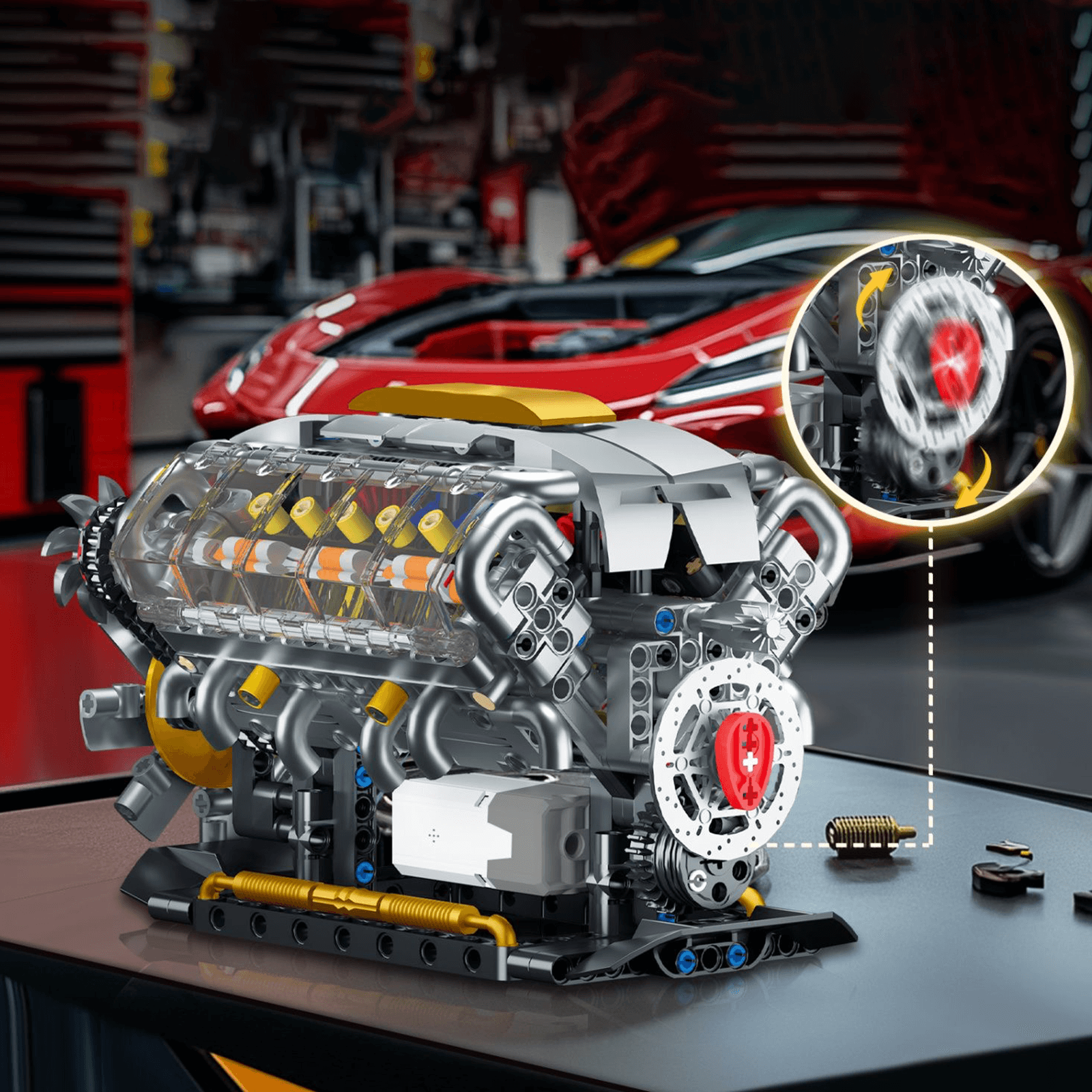 V8 Engine 691PCS
