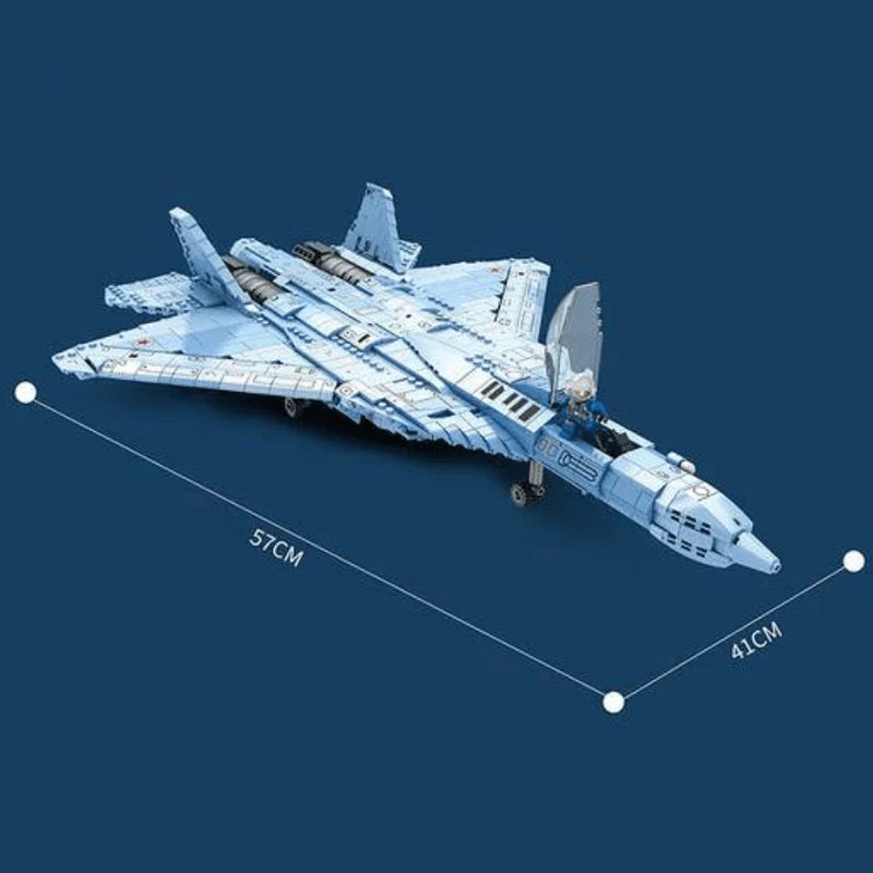 SU-57 Heavy Fighter Plane 1456PCS