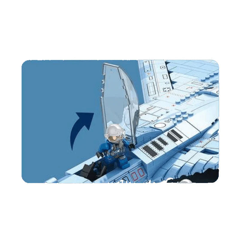 SU-57 Heavy Fighter Plane 1456PCS
