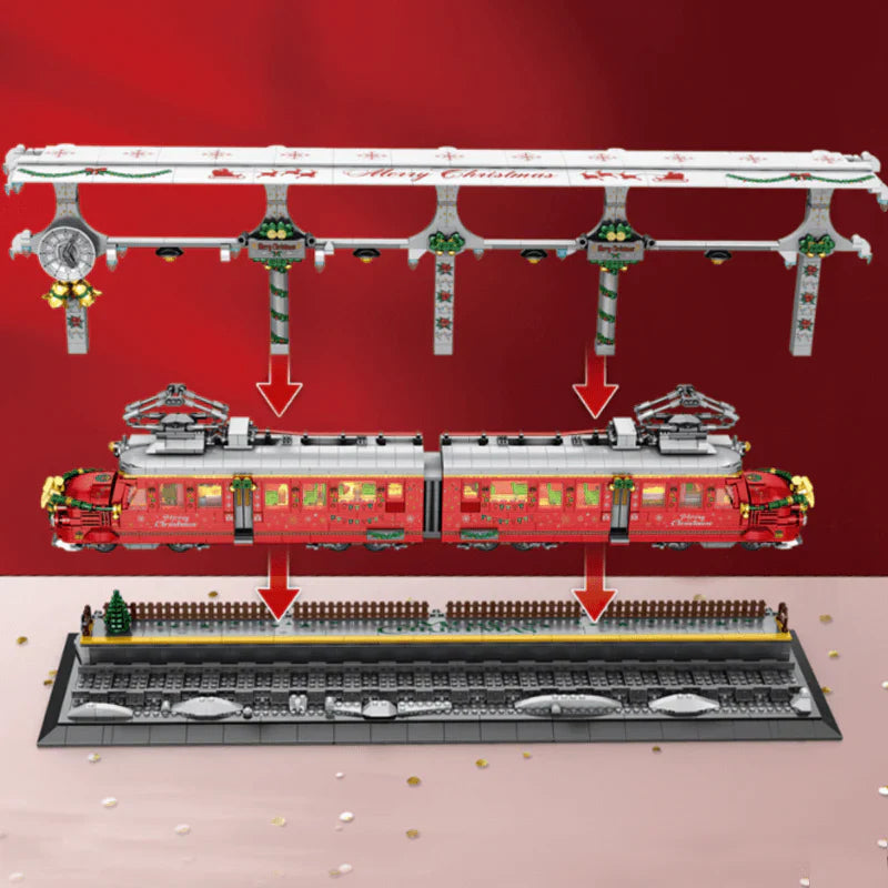 Christmas Train Station 2822PCS