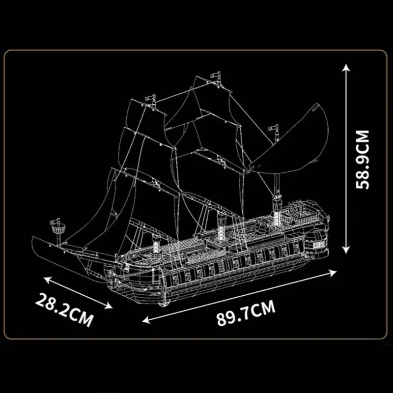 Galactic Destroyer Ship 3580PCS