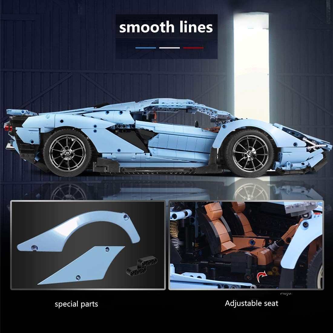 The Bull Blue Italian Hypercar 3819PCS