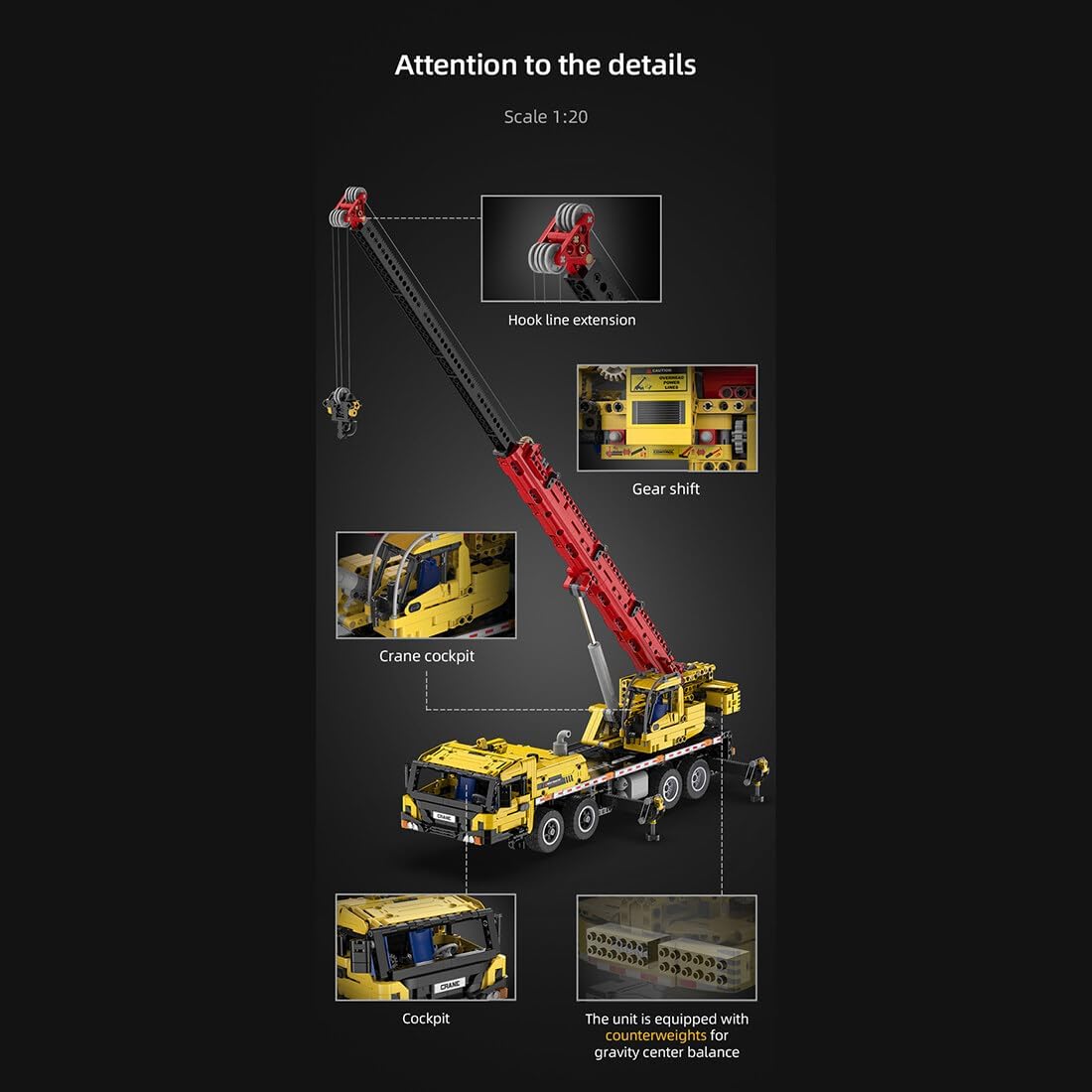 Full Function Mobile Crane 1831PCS