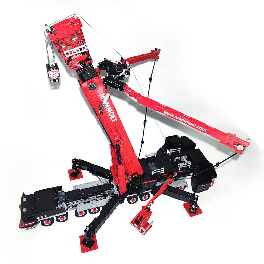 RC Motorized LTM11200 Red Crane 8506PCS