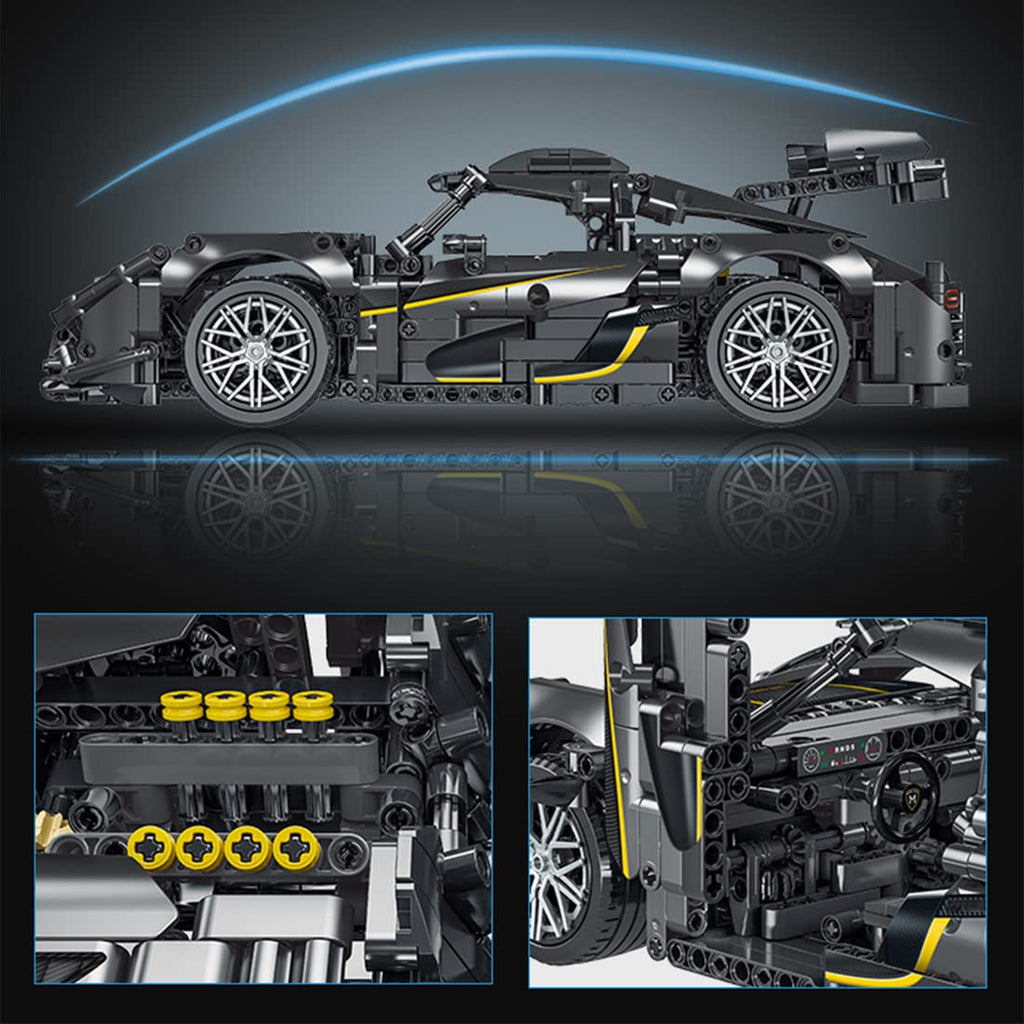 Black Regera R Hyper Car 1505PCS