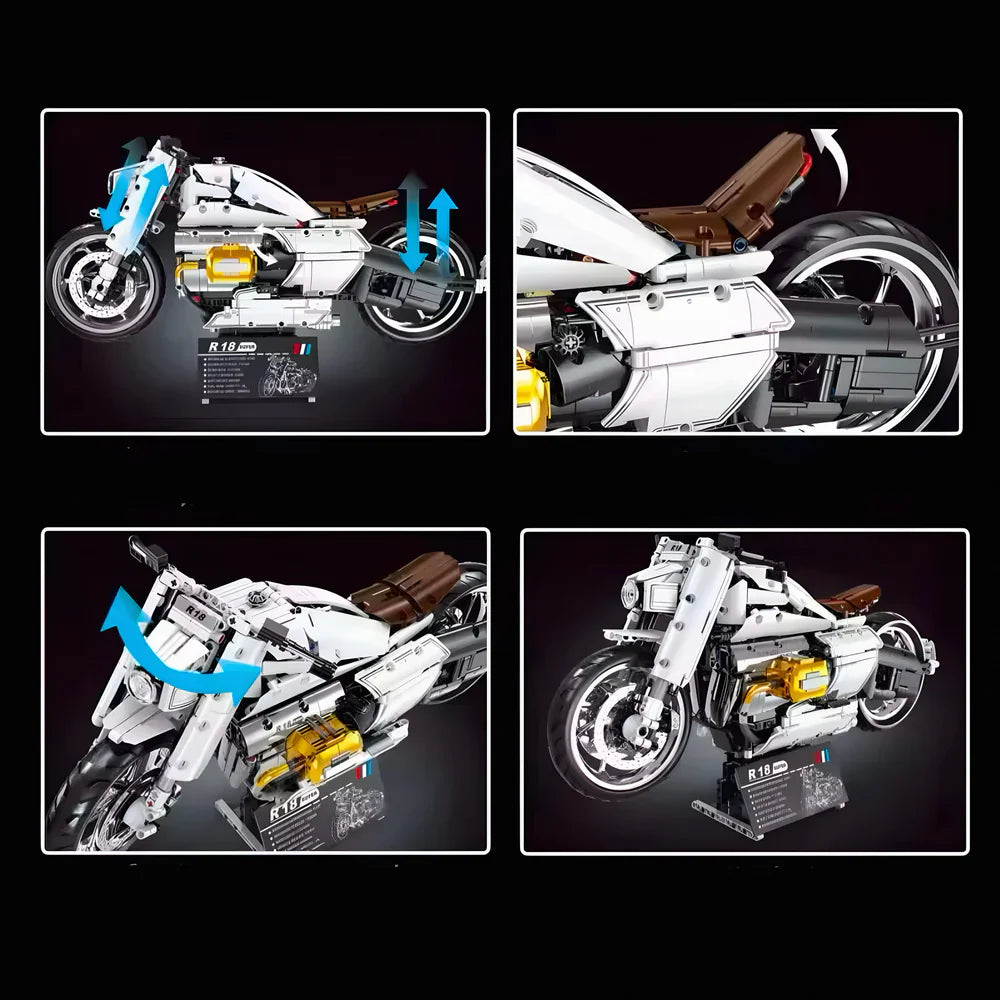 German R18 Motorcycle 1672PCS