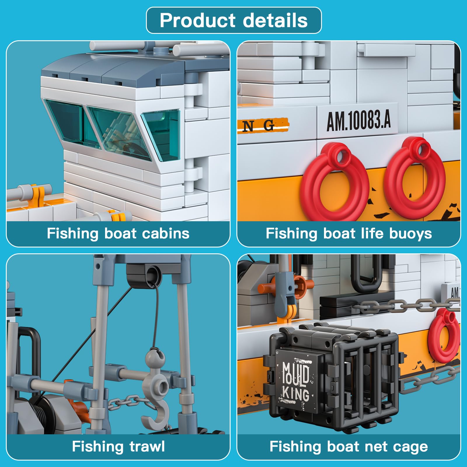 Fishing Boat 420PCS