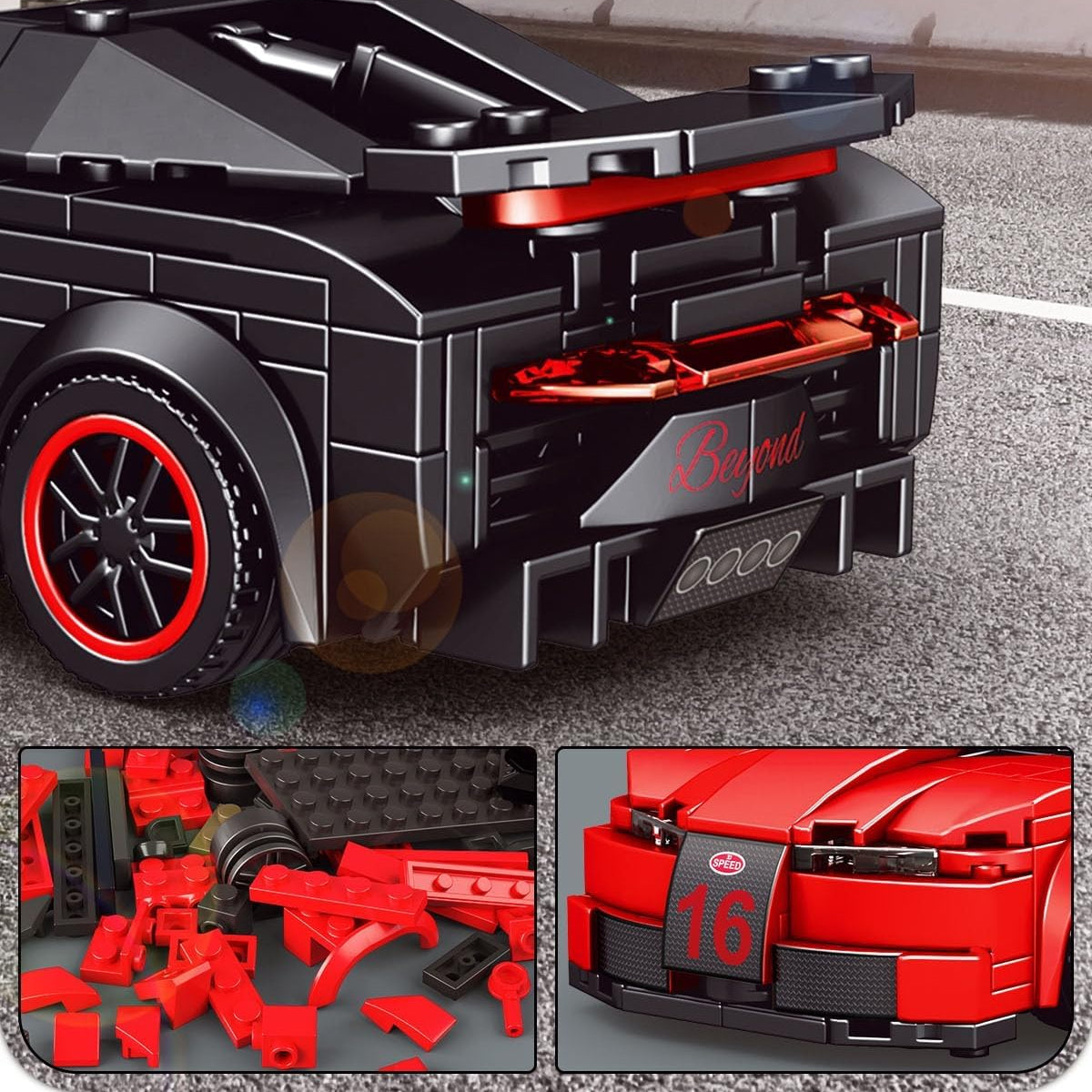 Mini Bricks French Veyron Hypercar 374PCS