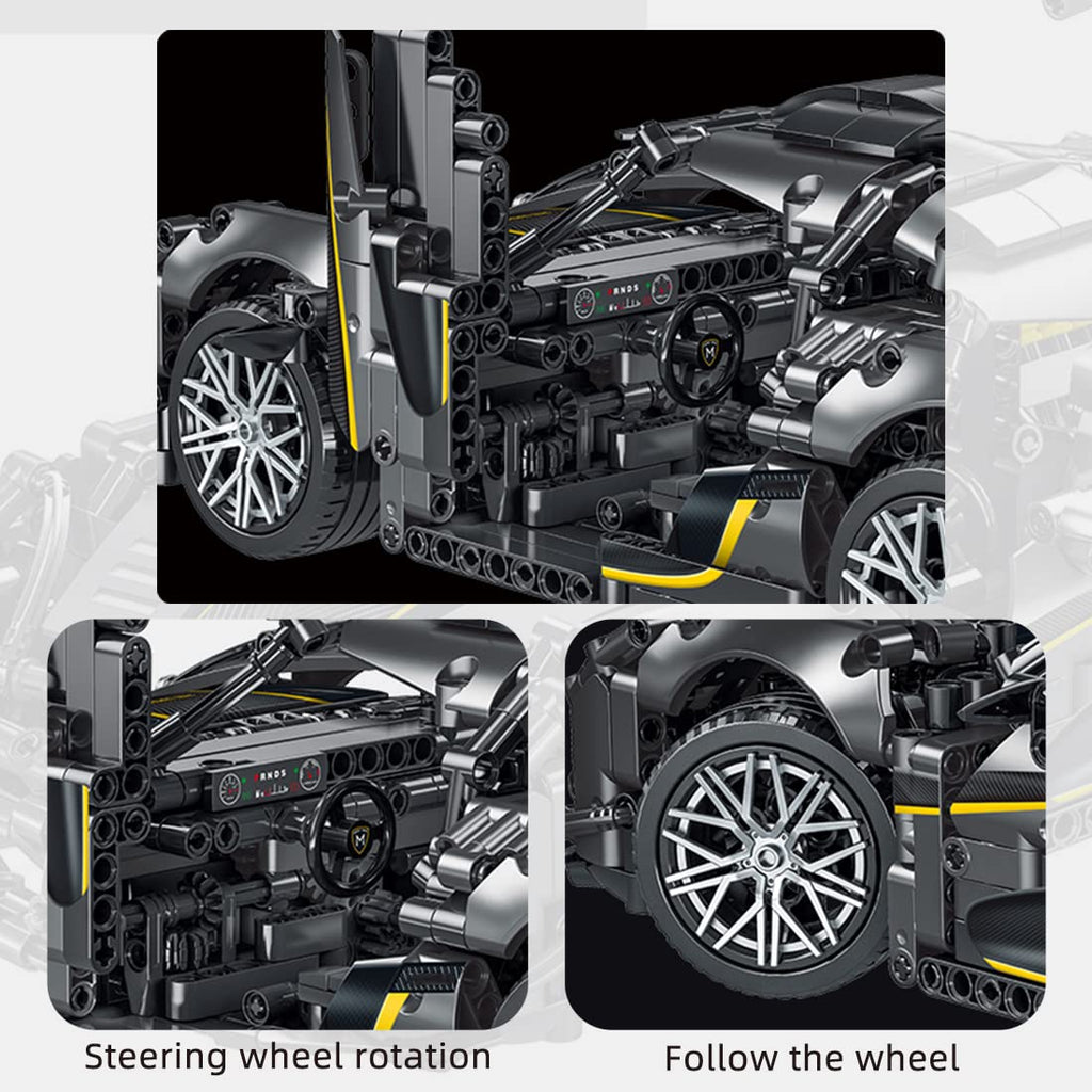 Black Regera R Hyper Car 1505PCS