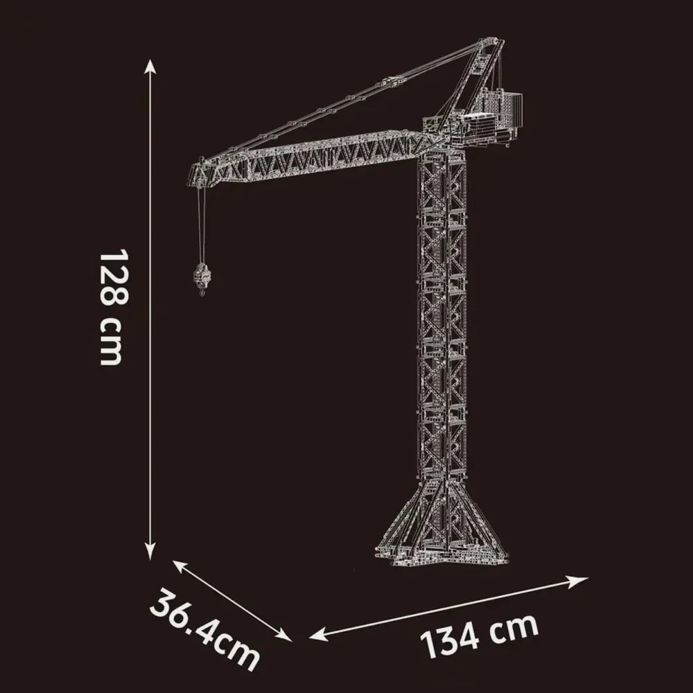 Motorised Tower Crane Engineering Edition 2564PCS