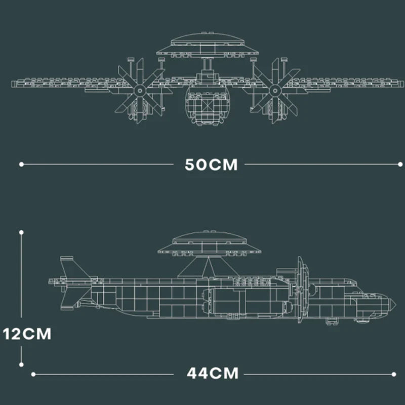 KJ-600 Awacs Fighter Plane 1144PCS