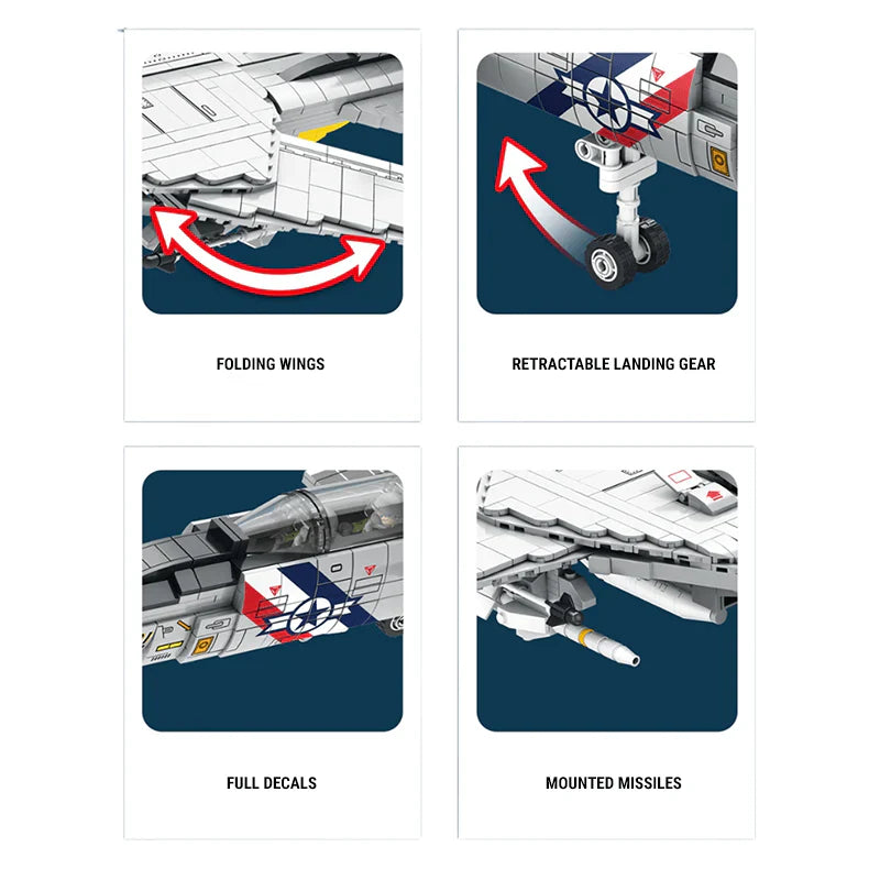 F-14 Tomcat 1600PCS