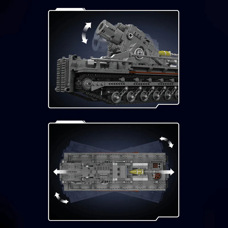 Motorized Karl Mortar Tank 1648PCS