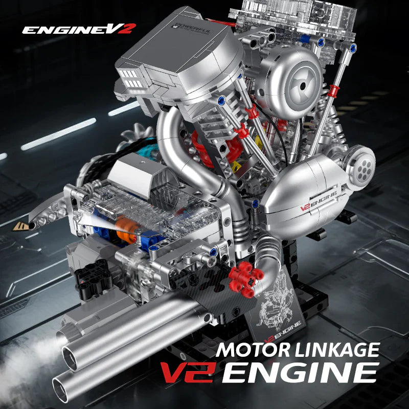 V2 Bike Engine Mechanical Build 866PCS