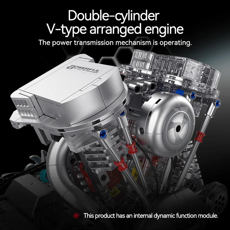 V2 Bike Engine Mechanical Build 866PCS