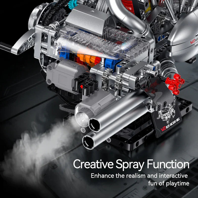 V2 Bike Engine Mechanical Build 866PCS