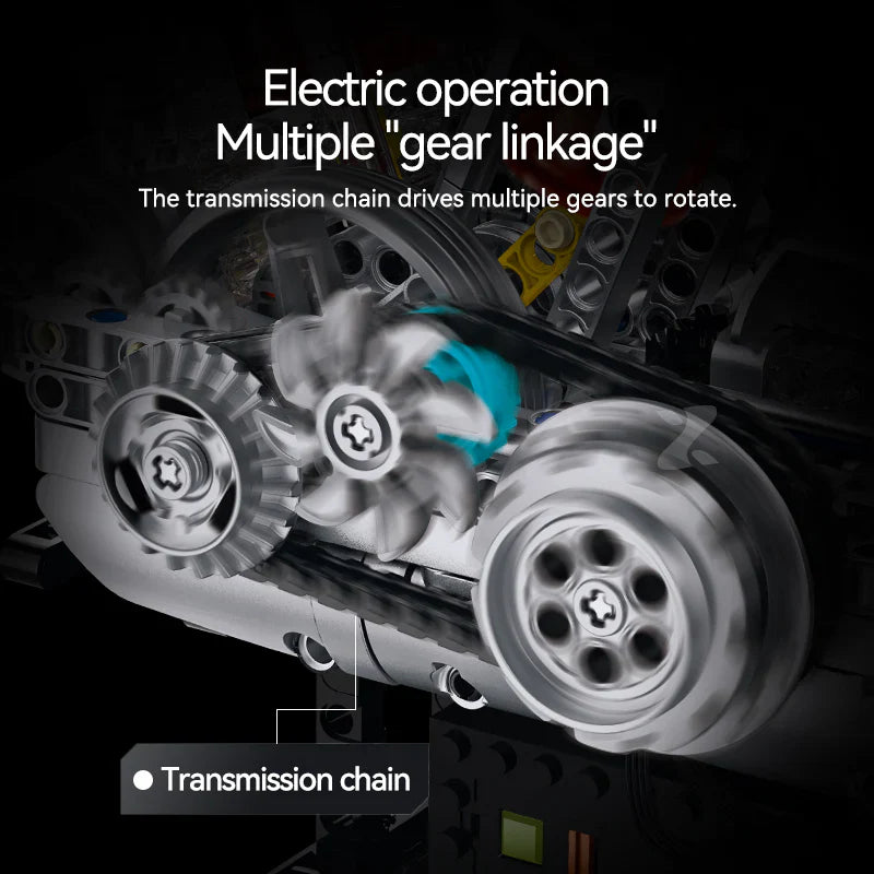 V2 Bike Engine Mechanical Build 866PCS