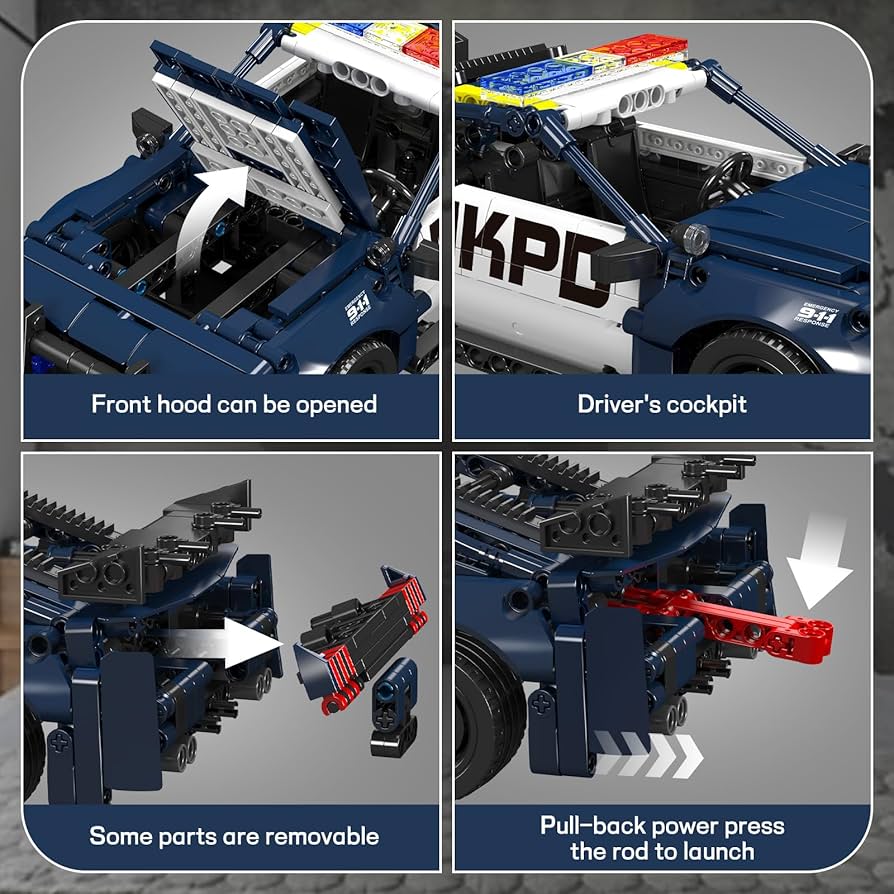 Mustang Police Car 786PCS