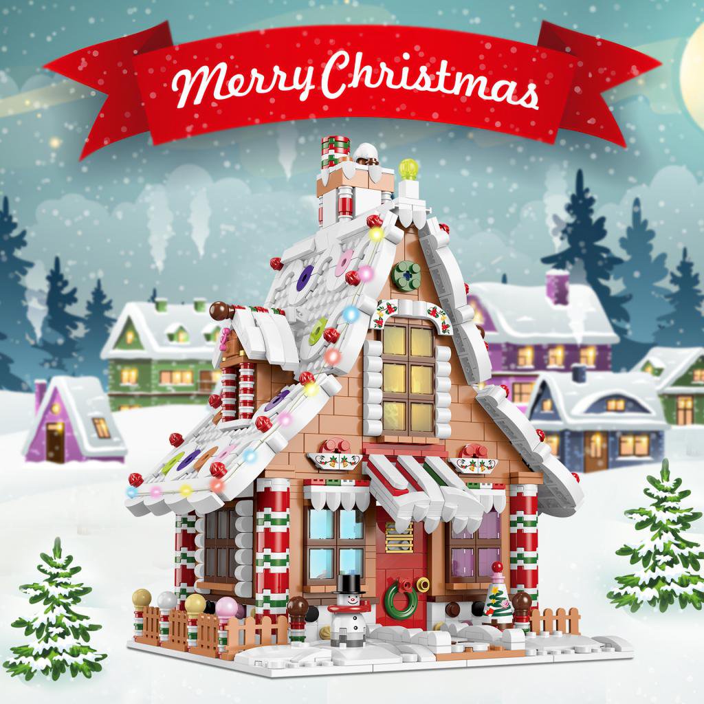 Christmas Gingerbread House 1453PCS