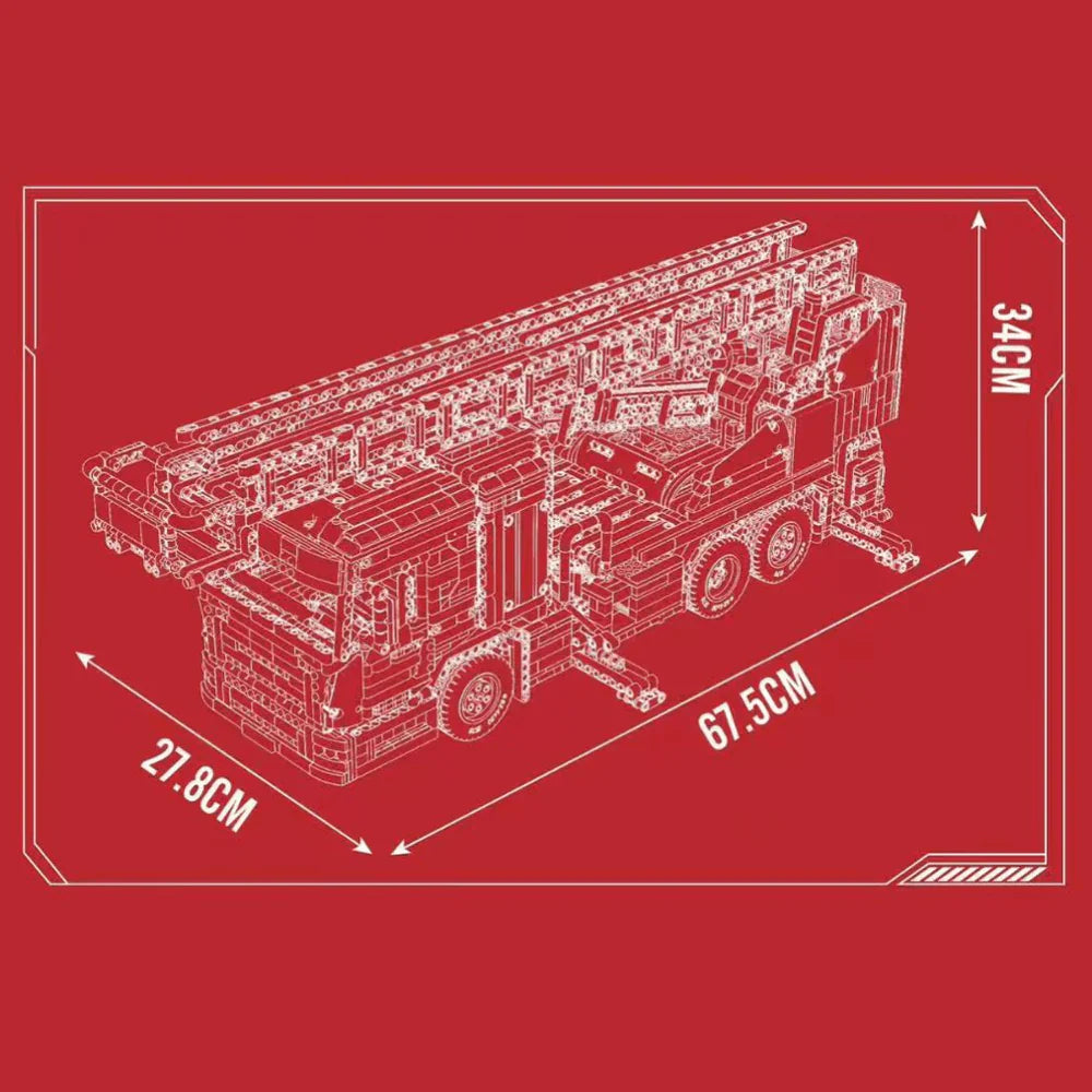 Ladder FireFighting Truck 4886PCS