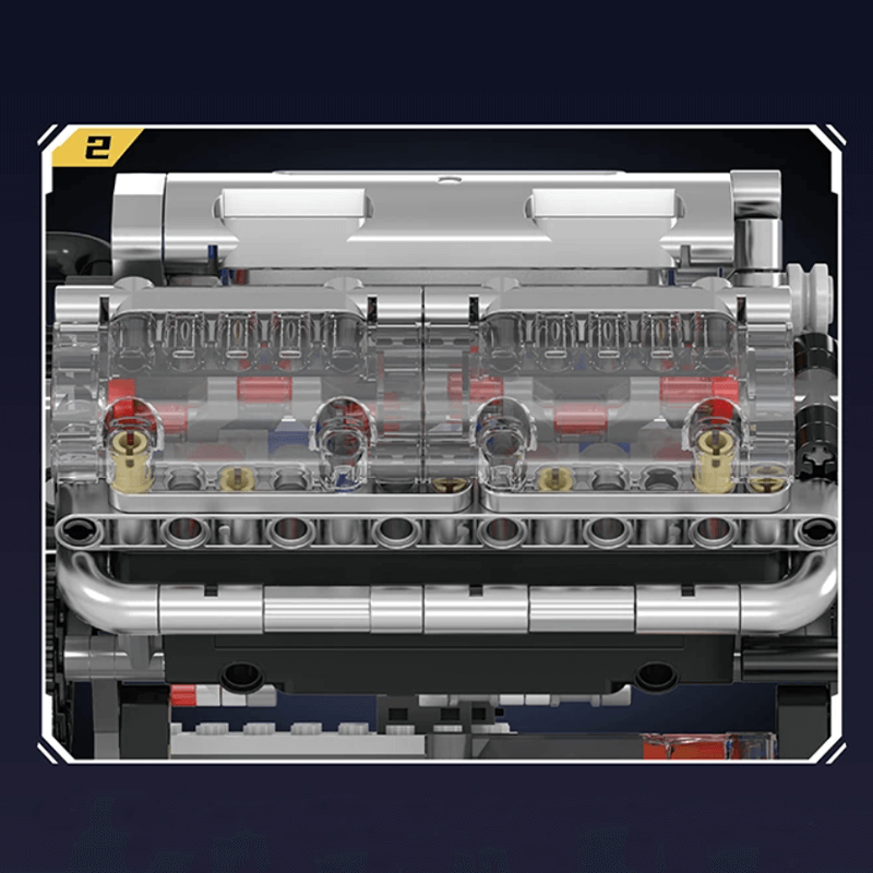 V8 Engine 534PCS