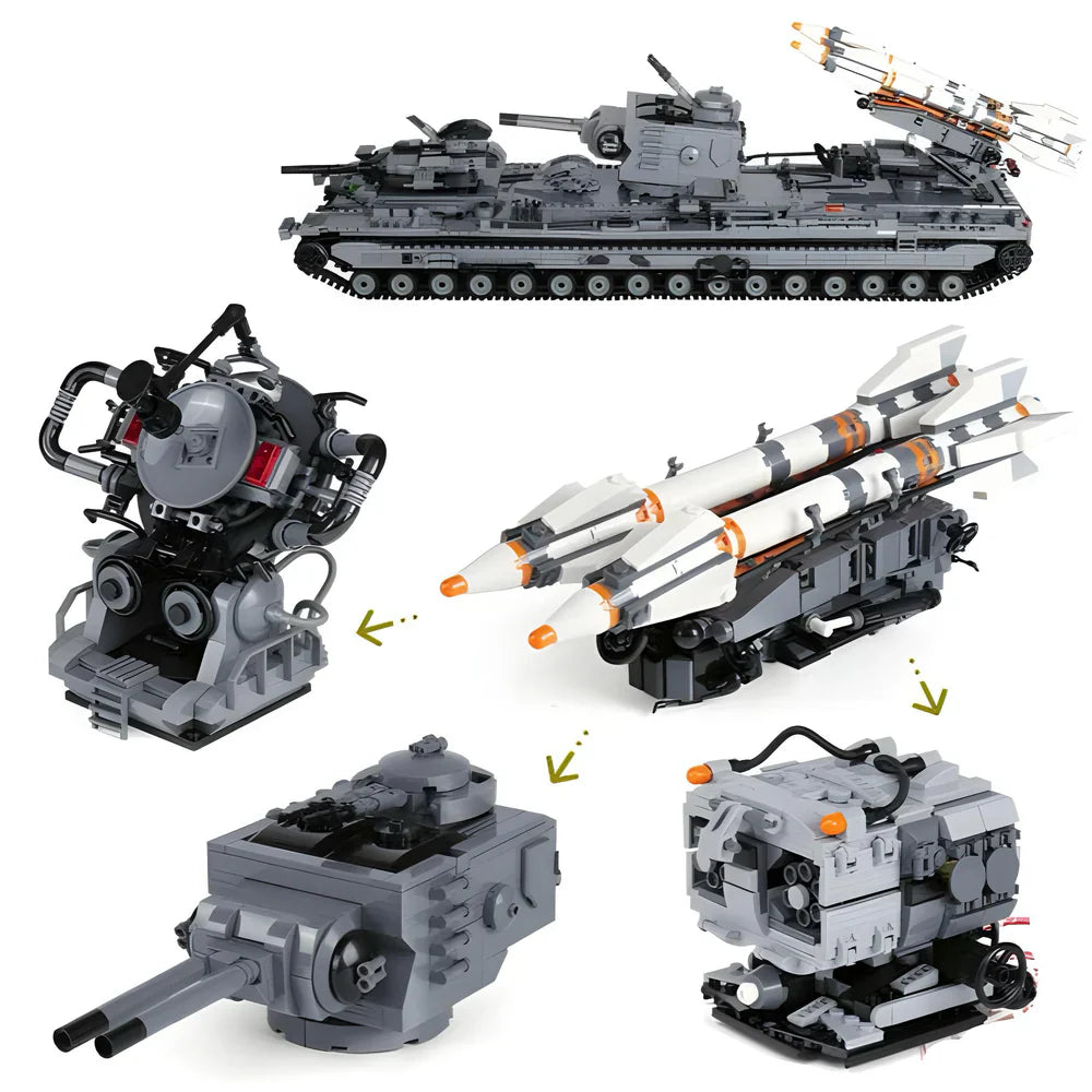 Missile Carrier Armored Tank 3665PCS