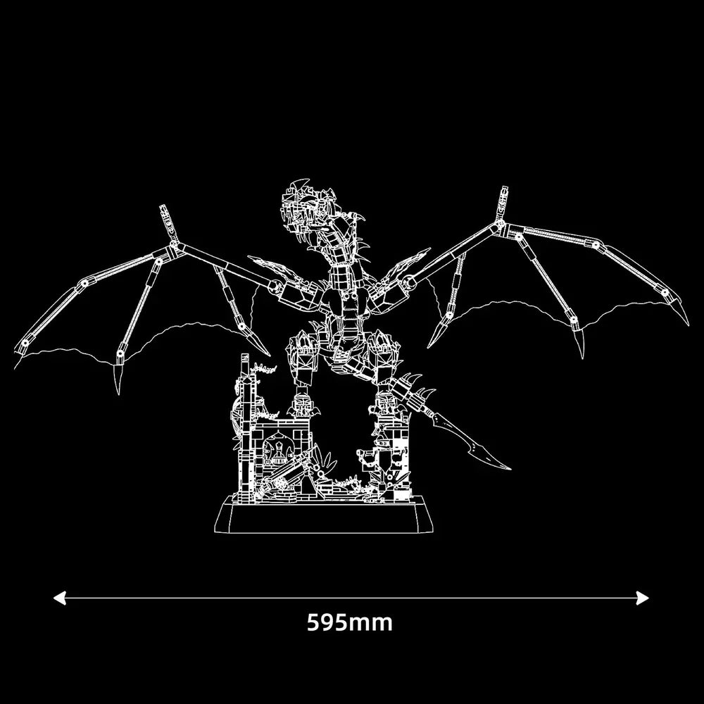 Mythical Shadow Dragon 1514PCS