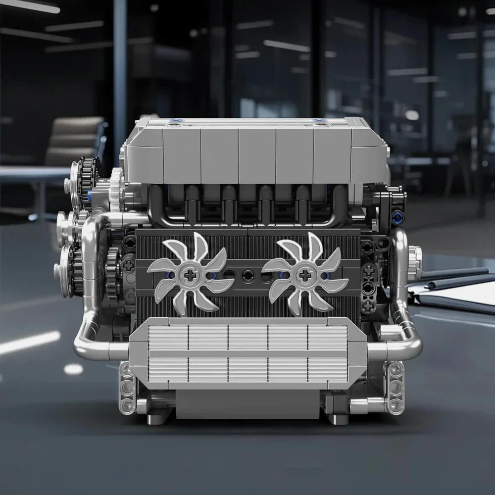 Bavarian Inline 6 Motorised Engine 744PCS