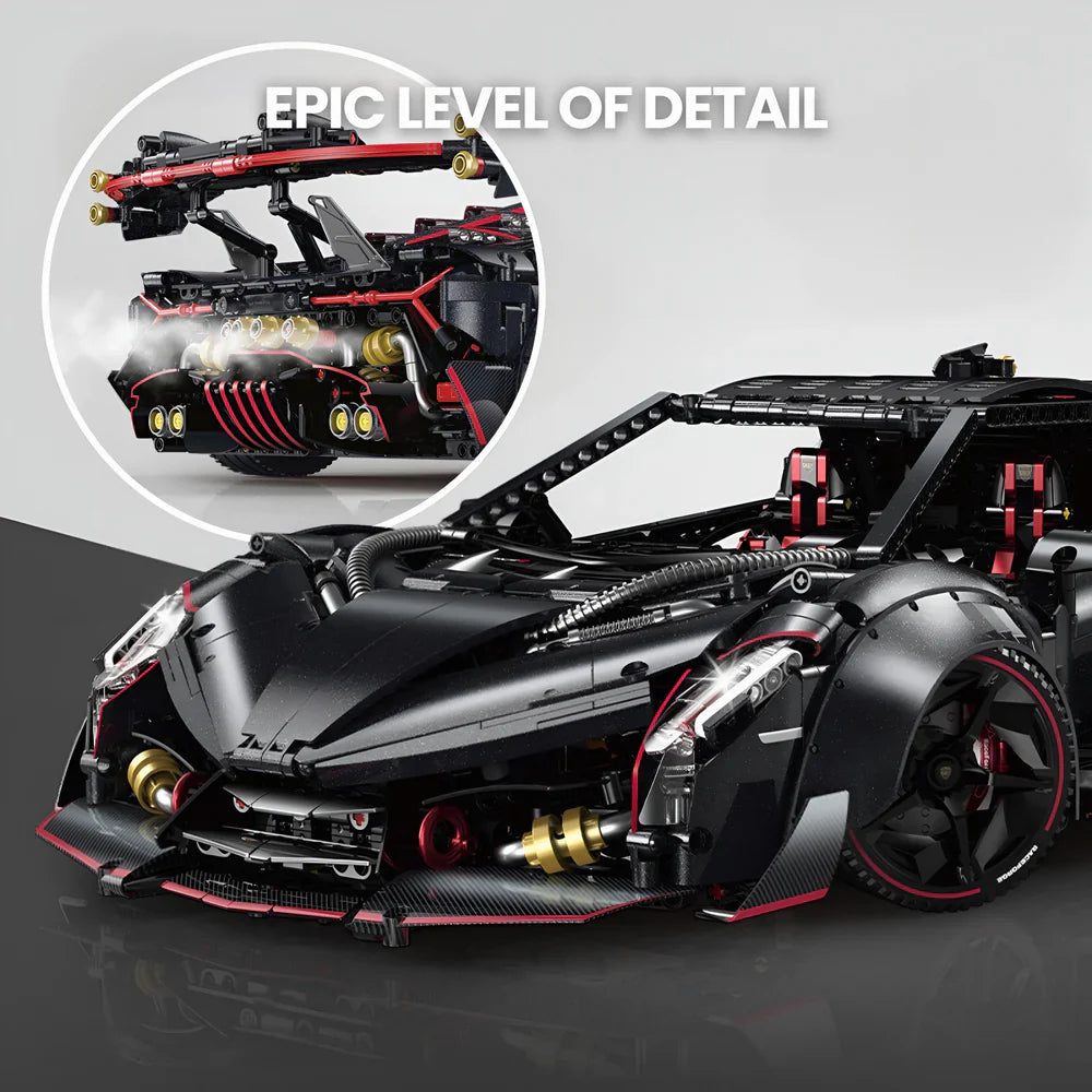 Black Meteorite Supercar 3808PCS
