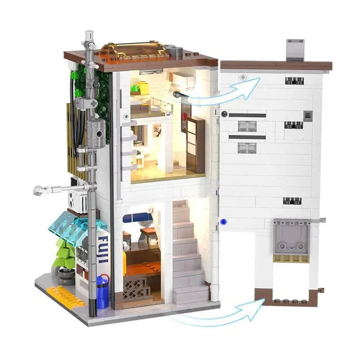 Mini Japanese Bun Shop 1108PCS