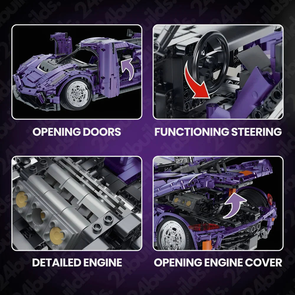 Purple swedish hypercar 2861PCS