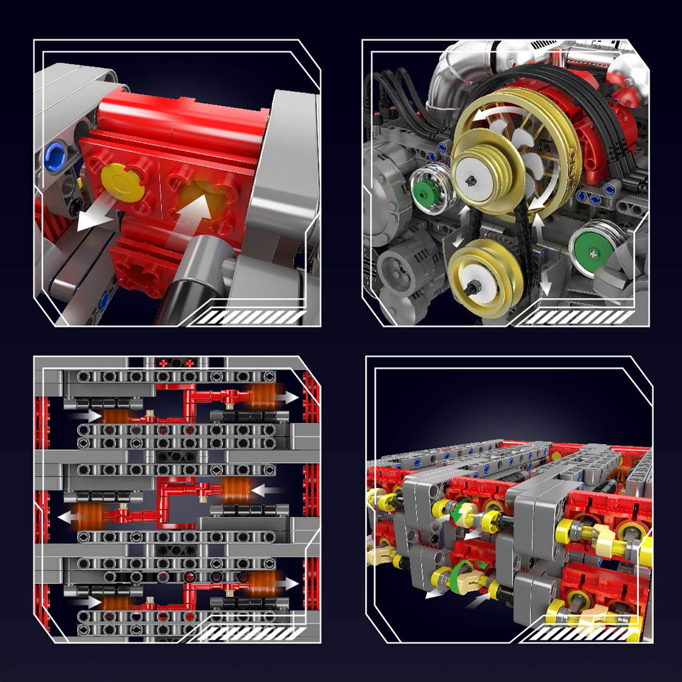 Flat 6 Engine 2375PCS
