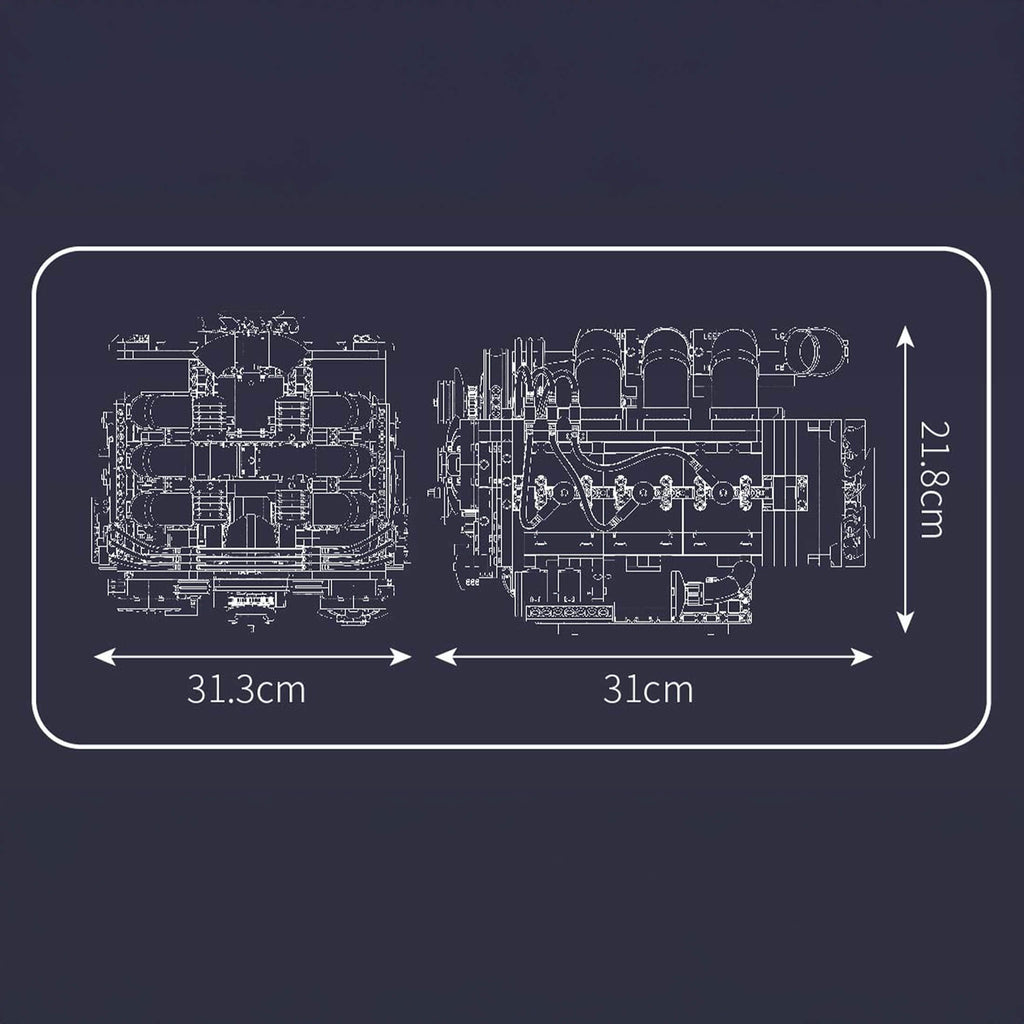 Flat 6 Engine 2375PCS