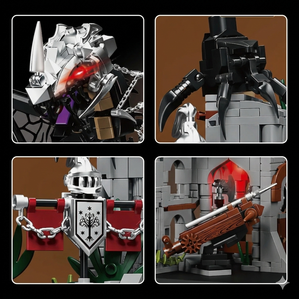 Mythical Shadow Dragon 1514PCS