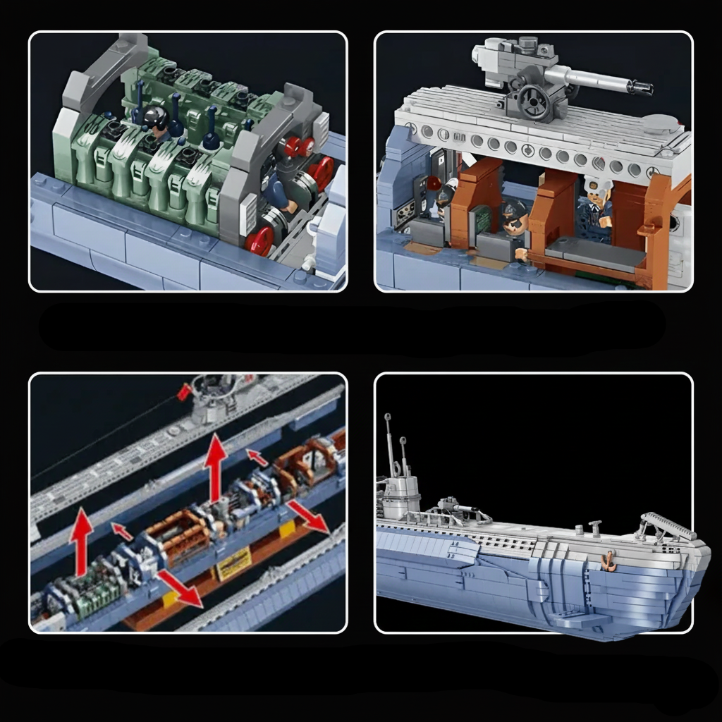 Collector’s VIIC U-552 Submarine 6171PCS