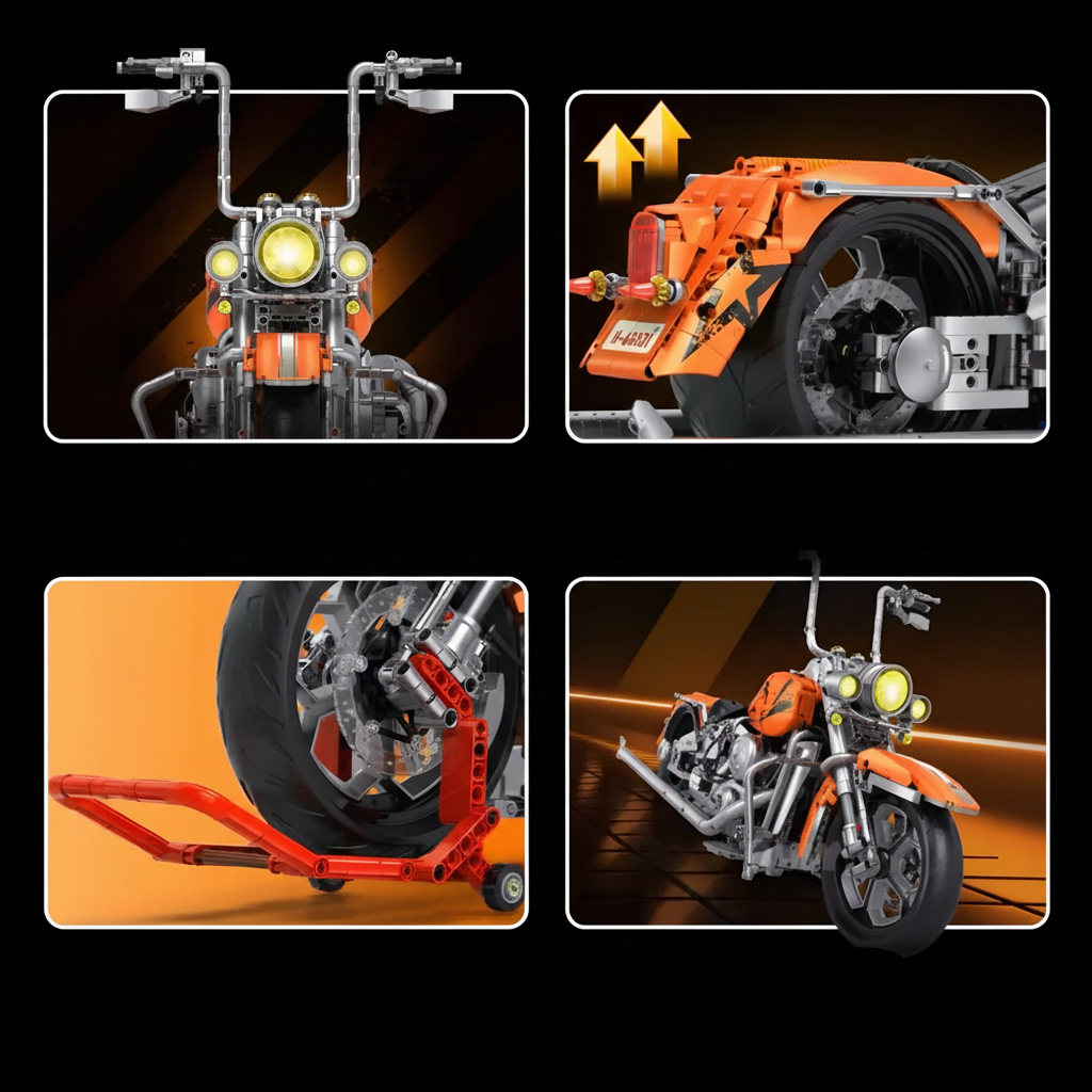 Flame Heavy-Duty Motorcycle 2391PCS