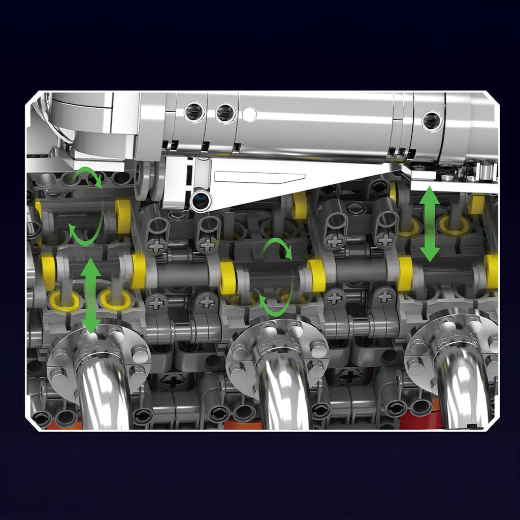 The Chrome 5.5L V8 Engine & Gearbox 2898PCS