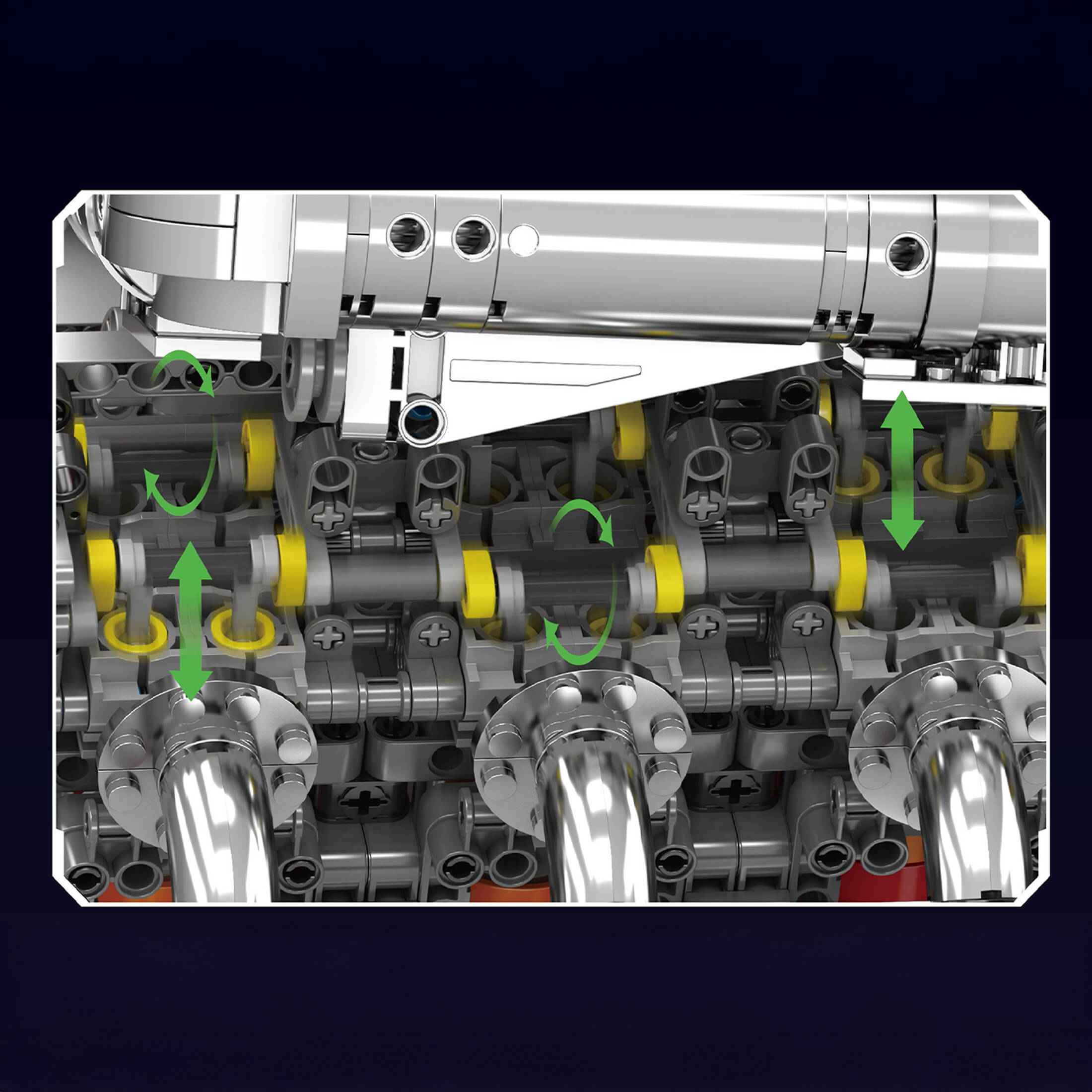 The Chrome 5.5L V8 Engine & Gearbox 2898PCS