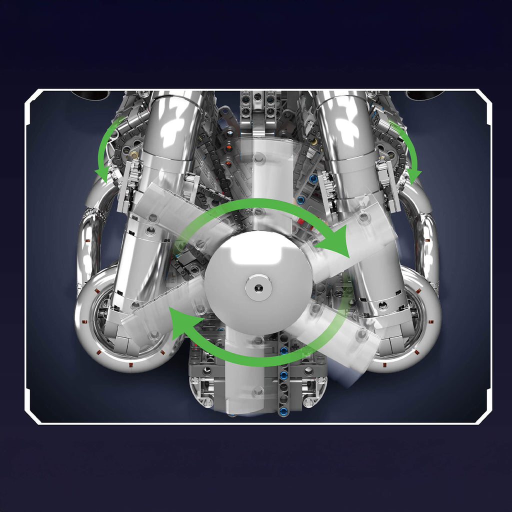 The Chrome 5.5L V8 Engine & Gearbox 2898PCS