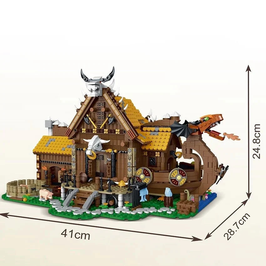 Vikings House 3129PCS