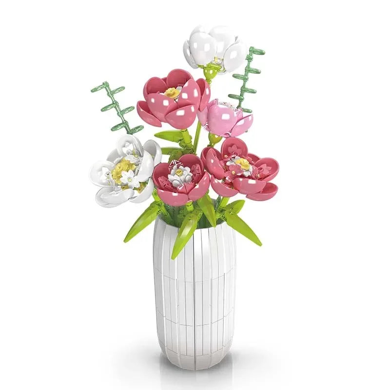 White Pink Powder Peony Flower 866PCS