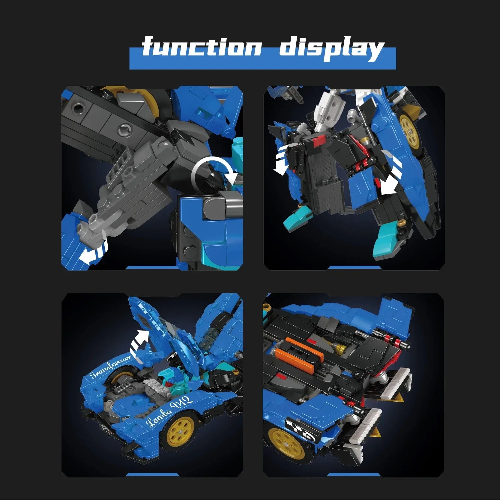 2/1 V12 blue bull Robot 998PCS